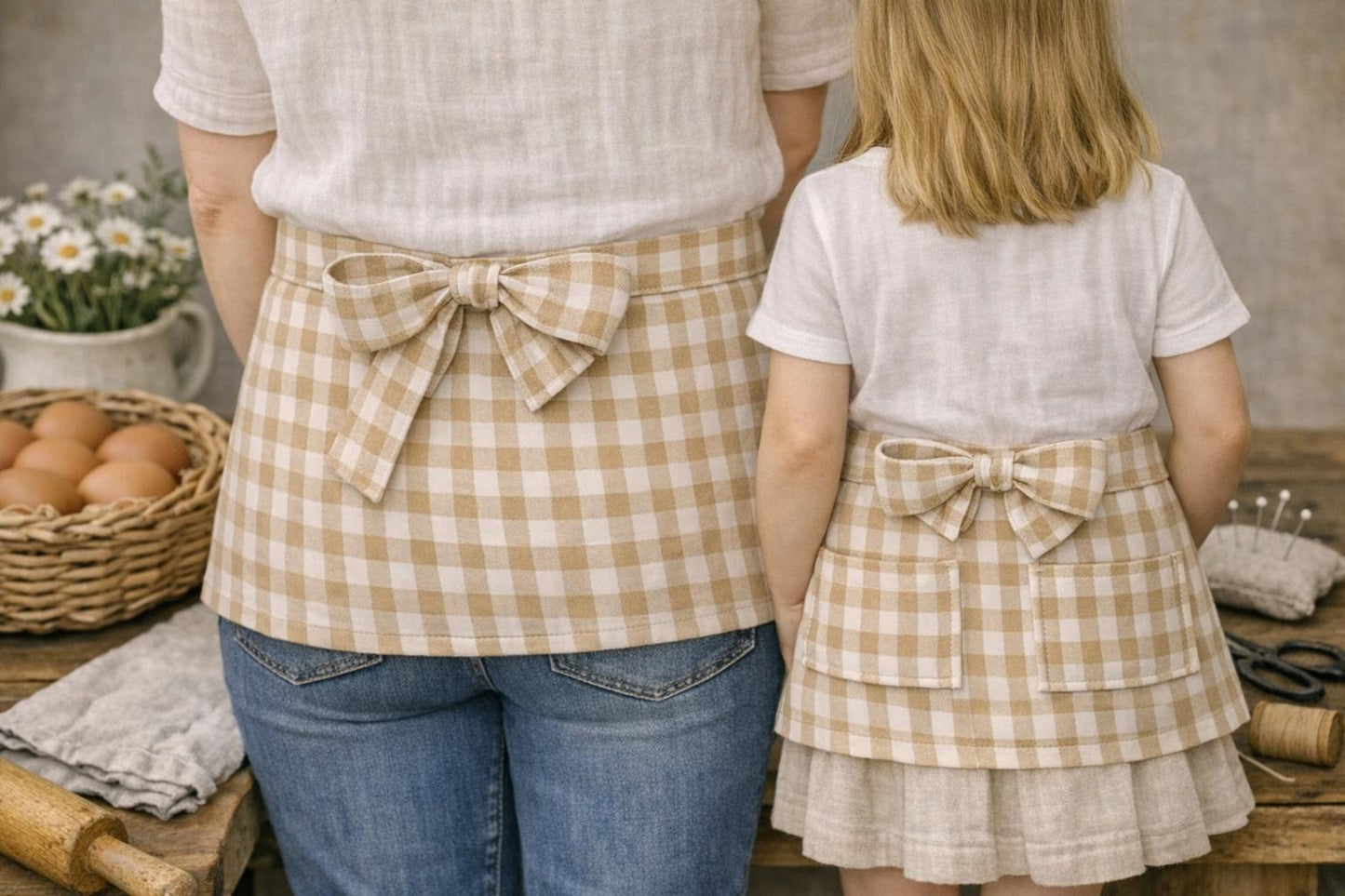 Child’s Waist Apron — Two Pockets PDF Sewing Pattern