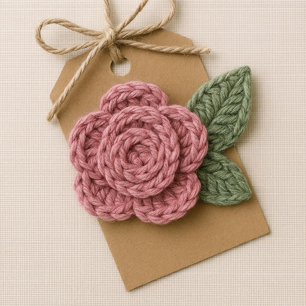 Crocheted Rose Pattern