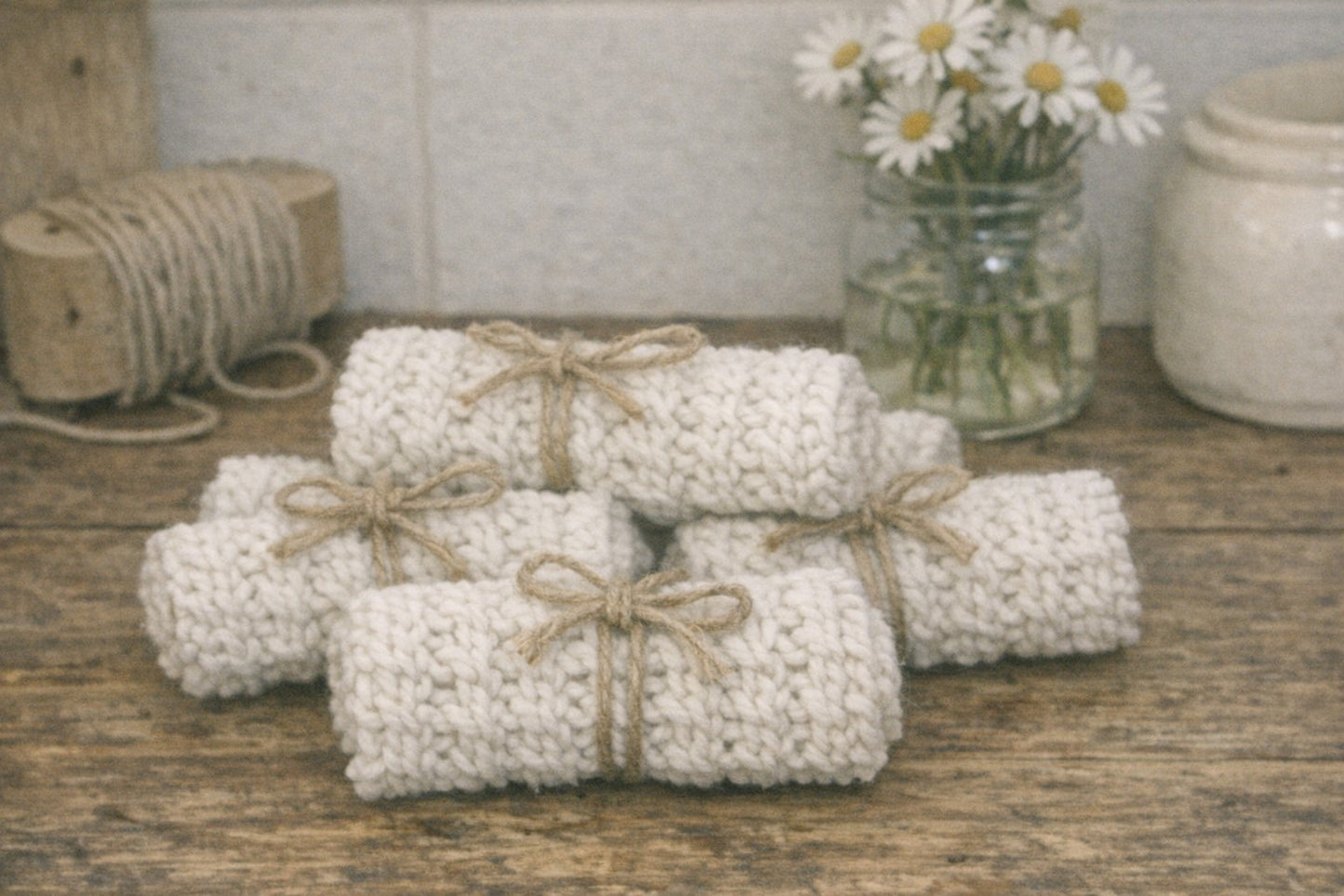 The Wall Dishcloth - A softly textured, architectural dishcloth inspired by simple, grounding stitches