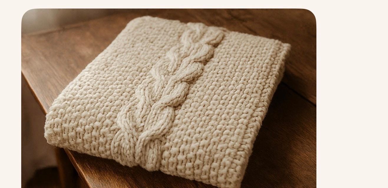 Chunky Cable Knit Blanket Pattern