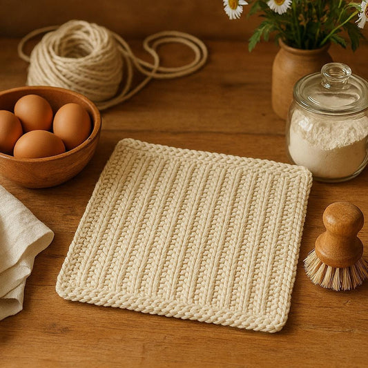 Sailor’s Rib Dishcloth Knitting Pattern