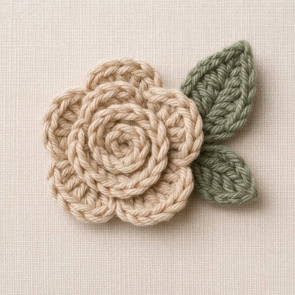 Crocheted Rose Pattern