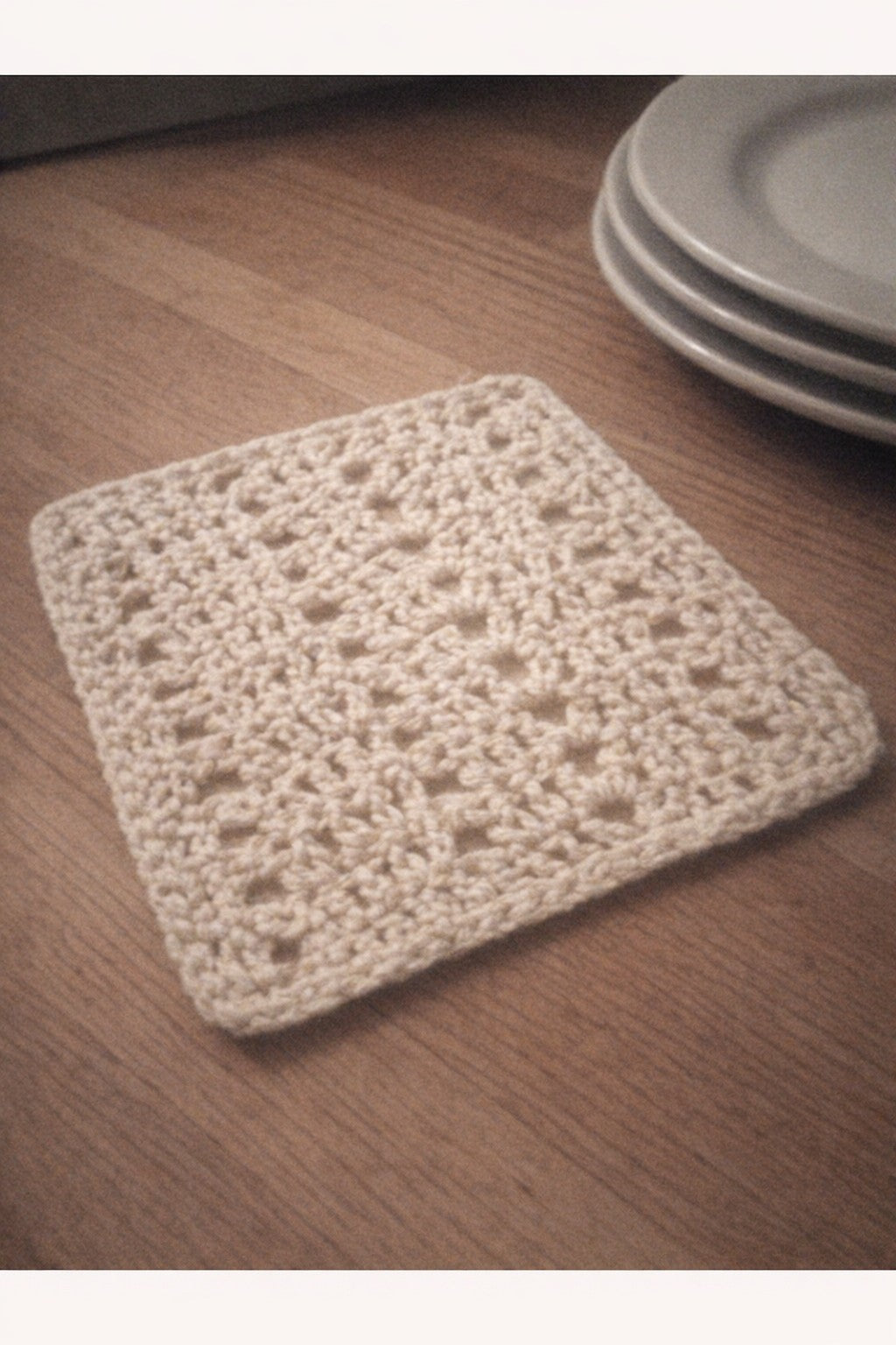 Peek-A-Boo Chevron Dishcloth